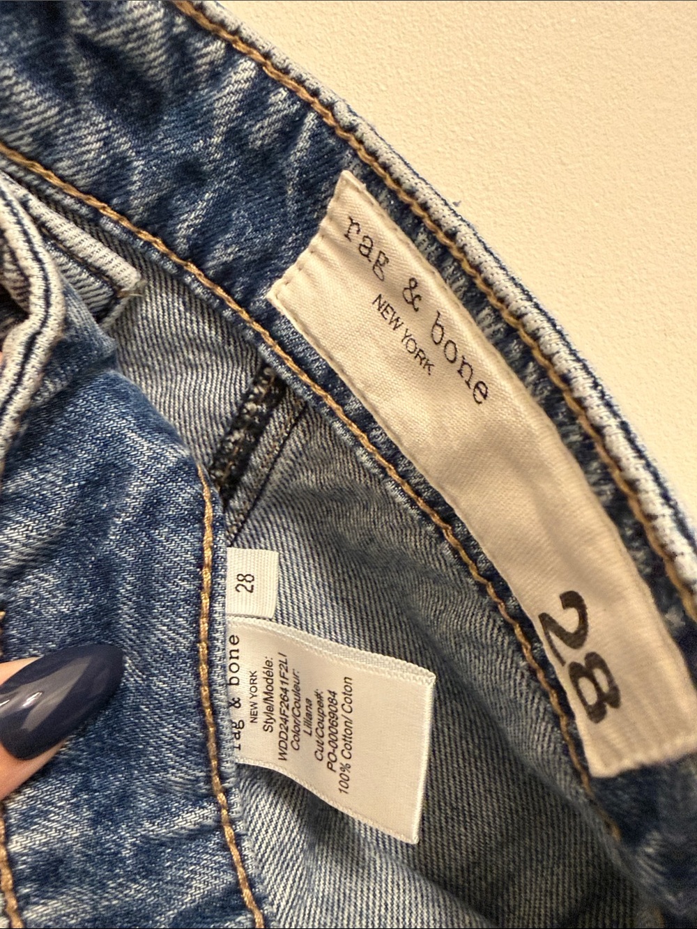 rag & bone Marina High-Rise Cuff Jeans - Picture 5 of 5